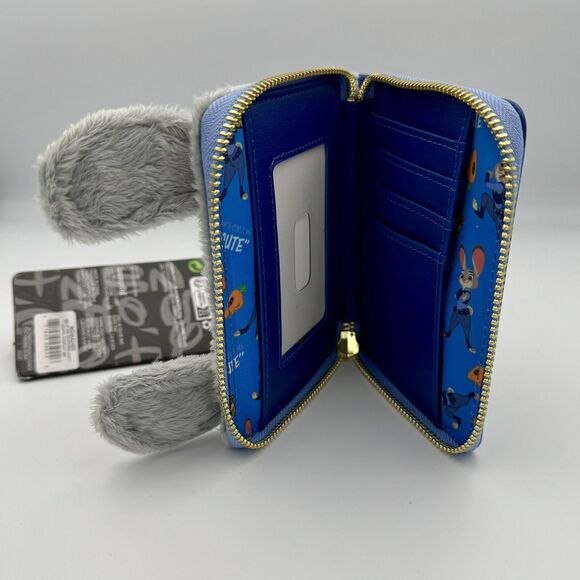Zootopia Judy Hopps Loungefly Disney Cosplay Zipper Around Wallet NWT - Picture 4 of 6